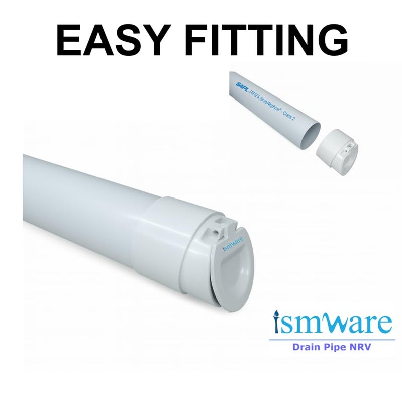 ISMWARE PVC SWR Pipe Non-Return Valve, Prevent from Rats, Pests and Other Reptiles, Anti-Pest, Anti-Rat & Reptile Blocker, Anti-Pest Drain Cover, 110mm/4-inch - Image 2