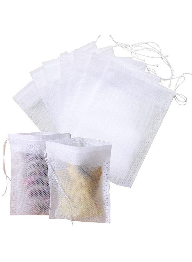 بيوينتي 100 كيس شاي فارغ، أكياس فلتر شاي مع رباط مصفاة، كيس فلتر، كيس أعشاب، ورق فلتر، فلتر شاي، كيس برباط للشاي، القهوة، شاي الفواكه، زهور الشاي، التوابل، مسحوق الأعشاب، 12*8 سم - Image 1