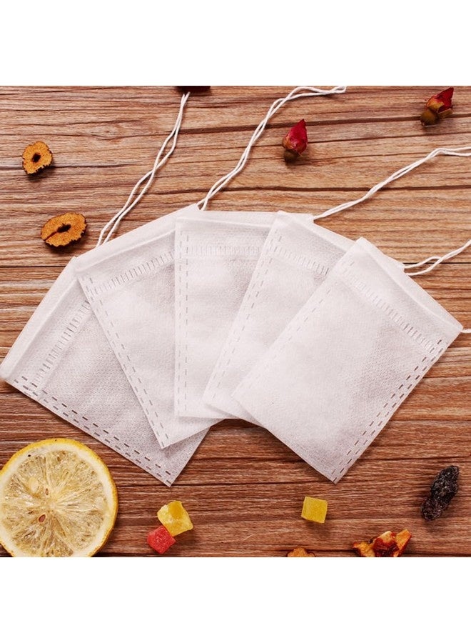 بيوينتي 100 كيس شاي فارغ، أكياس فلتر شاي مع رباط مصفاة، كيس فلتر، كيس أعشاب، ورق فلتر، فلتر شاي، كيس برباط للشاي، القهوة، شاي الفواكه، زهور الشاي، التوابل، مسحوق الأعشاب، 12*8 سم - Image 4