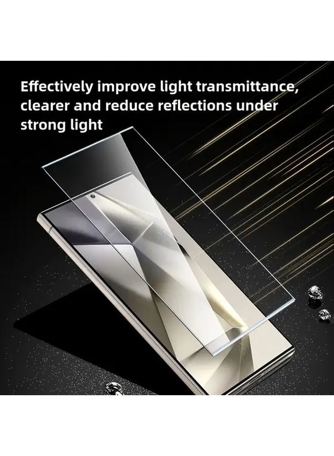 Galaxy S21 Plus 5G 2 Front 1 Lens Tempered Glass Screen Protector Anti Glare Fingerprint Unlock - Image 3