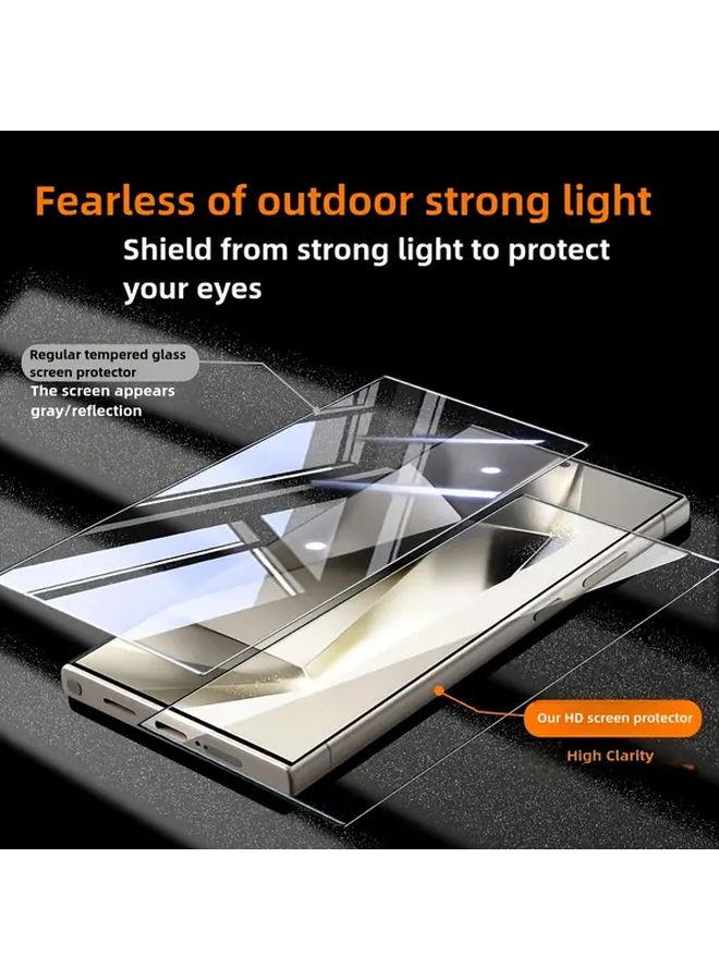 Galaxy S21 Plus 5G 2 Front 1 Lens Tempered Glass Screen Protector Anti Glare Fingerprint Unlock - Image 5