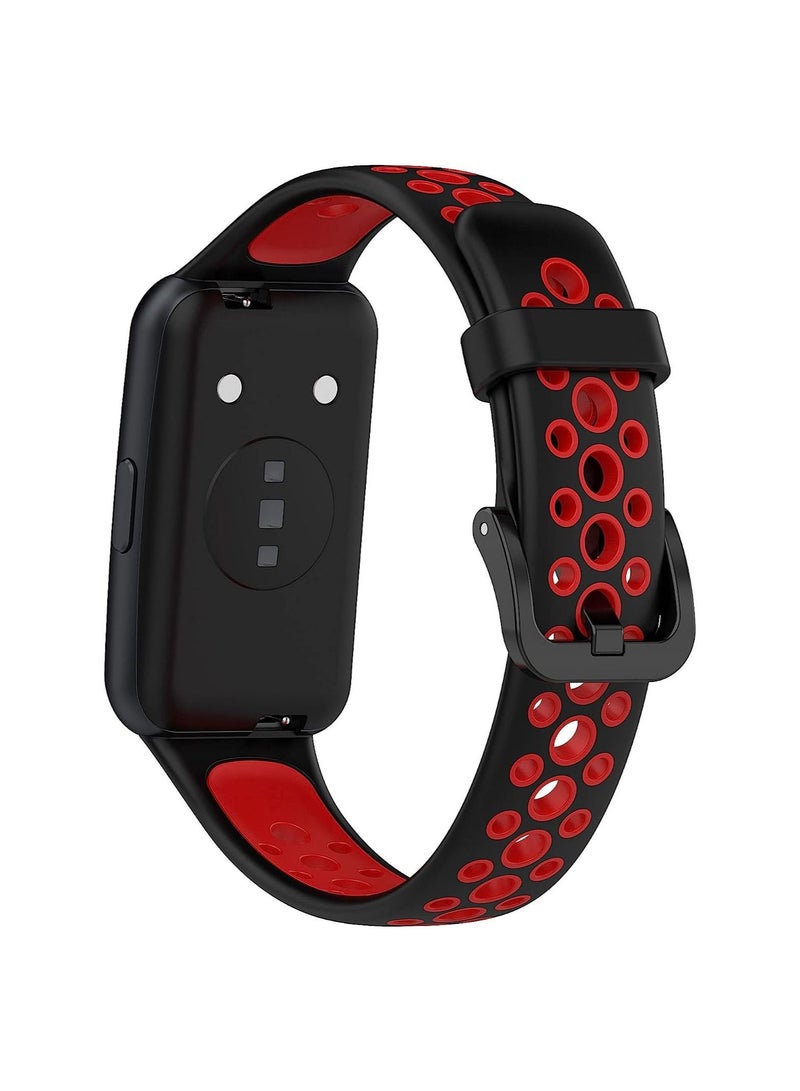 حزام ساعة رياضية متوافق مع سوار Huawei Band 7 / Honor Band 7 ، استبدال سوار معصم سيليكون خفيف الوزن مقاوم للعرق - Image 3
