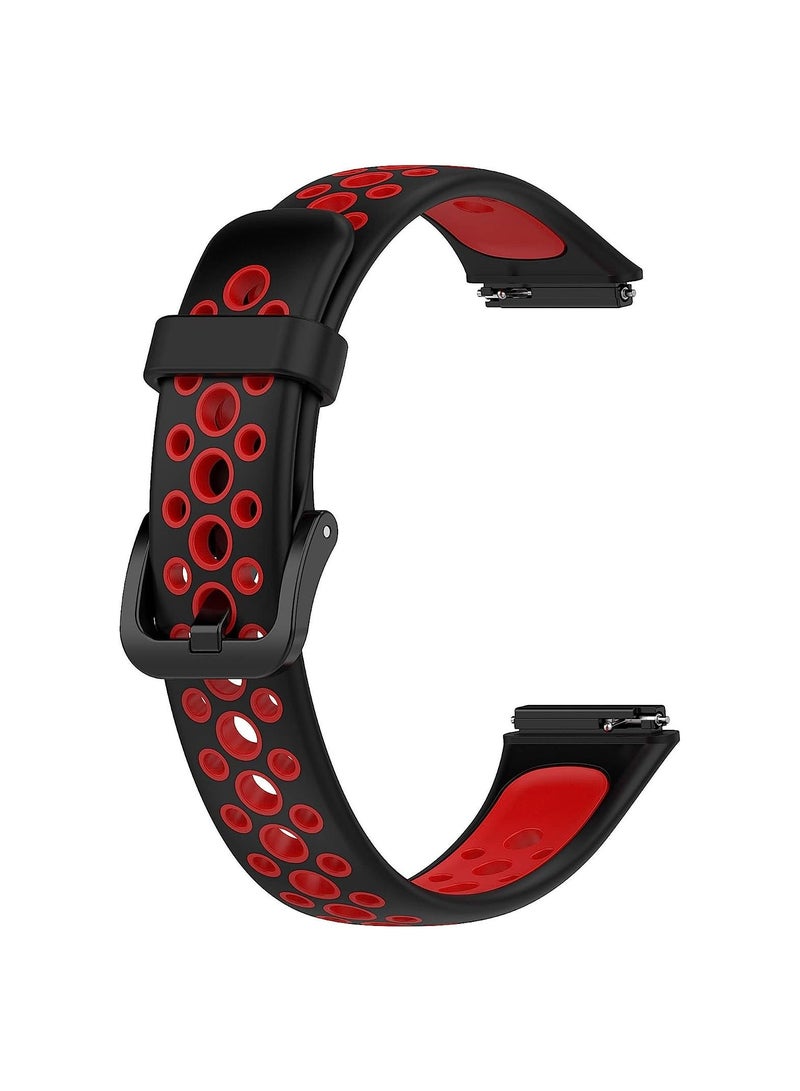 حزام ساعة رياضية متوافق مع سوار Huawei Band 7 / Honor Band 7 ، استبدال سوار معصم سيليكون خفيف الوزن مقاوم للعرق - Image 2