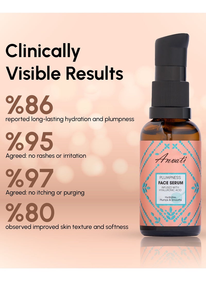 Anvati Hyaluronic Acid Face Serum 30ml – Deep Hydration & Skin Plumping Serum for Dark Spot Correcting, Brightening, Anti-Aging, Moisturizing & Glowing Skin Care Treatment for Women & Men - Image 3