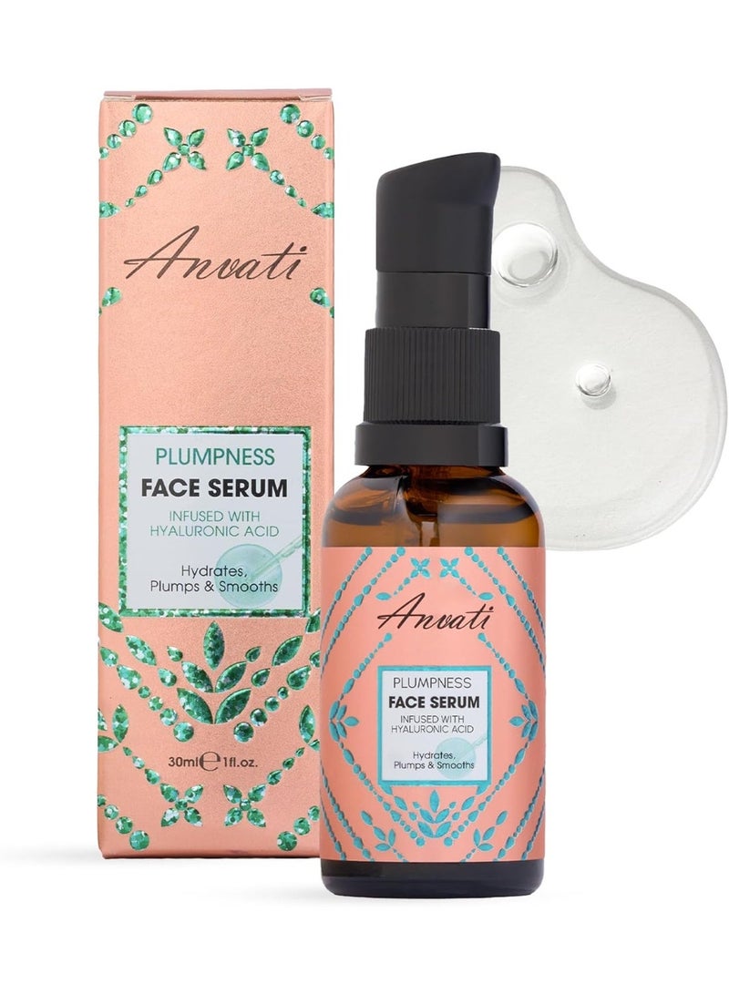 Anvati Hyaluronic Acid Face Serum 30ml – Deep Hydration & Skin Plumping Serum for Dark Spot Correcting, Brightening, Anti-Aging, Moisturizing & Glowing Skin Care Treatment for Women & Men - Image 1