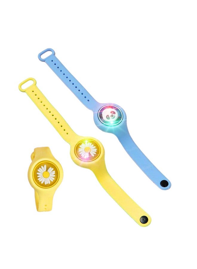 FunBlast Light Wrist Band for Kids - Set of 2 Pcs Kids Wrist Band for Boys and Girls, Band Cute Bracelet Wrist Band with LED Light Up, Return Gift for Kids - Random (Set of 2-Random) - Image 1