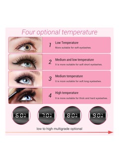 Arabest Electric Heated Lash Curler with LED Display 4 Temperature Modes(White)  - Image 3