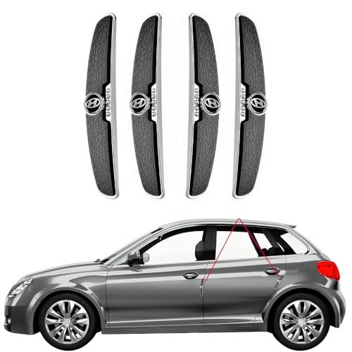 Pivdo Car Door Edge & Handle Protector Scratch Protection Exterior Corner Guard Compatible for Exter, Creta, Venue, Verna, i10, i20, Aura, Alcazar, Tucson, Santro, Kona, Santafe, Ioniq, Getz, Accent - Image 1