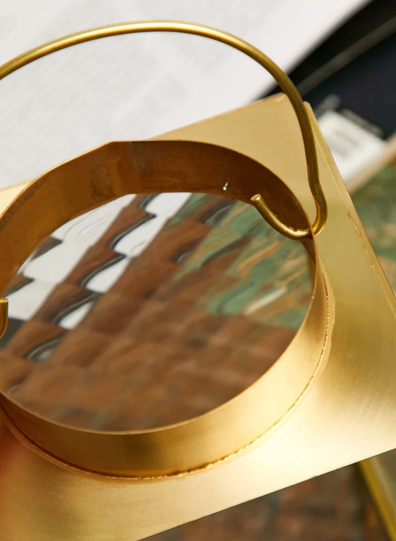 Nimah Gold Glass Lantern