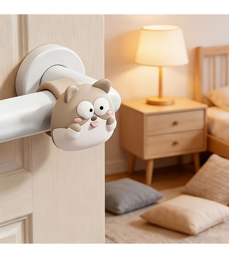مطاط ضعف مقبض الباب بتصميم قطة - Image 2