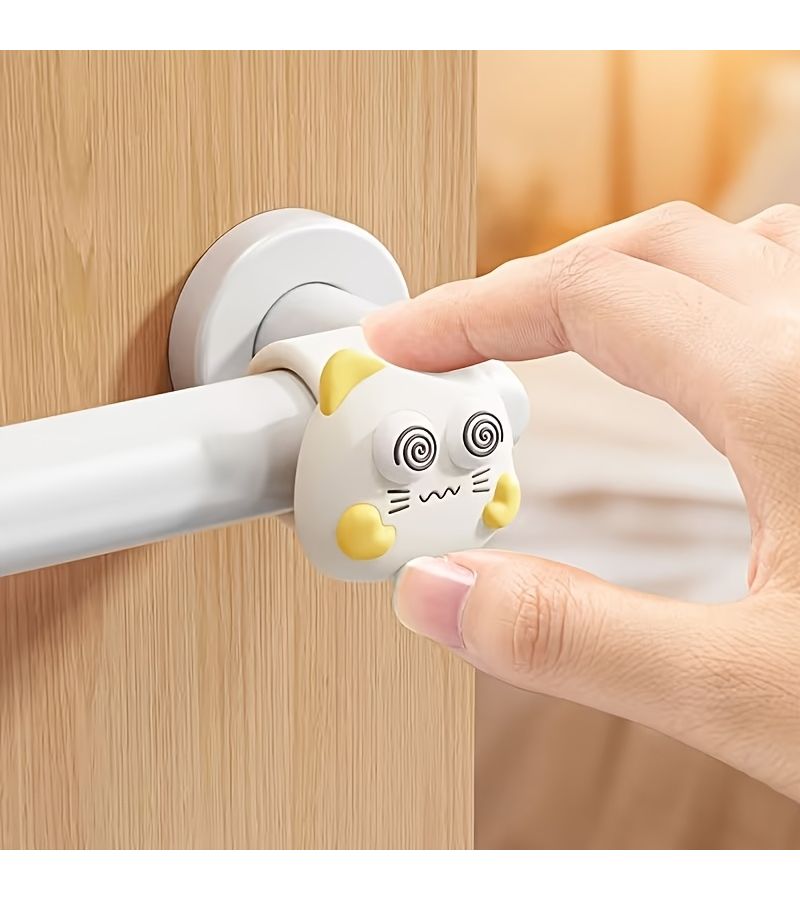 مطاط ضعف مقبض الباب بتصميم قطة - Image 3