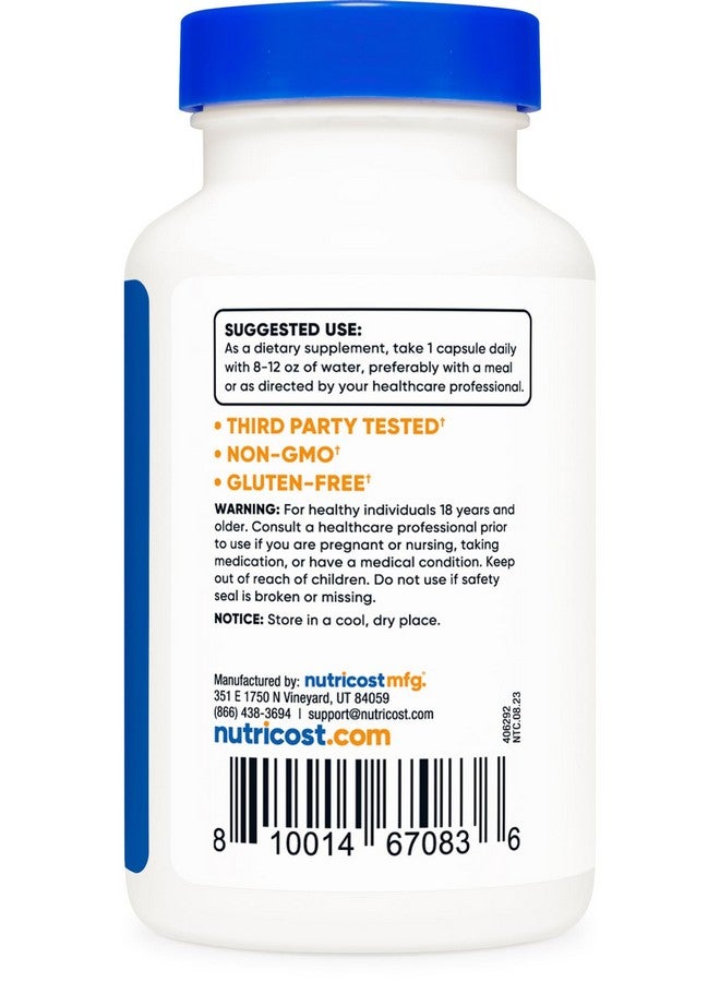 كبسولات Nutricost Ox Bile ٥٠٠ مجم لكل حصة (١٢٠ كبسولة) - خالية من الغلوتين وغير معدلة وراثيًا - Image 4