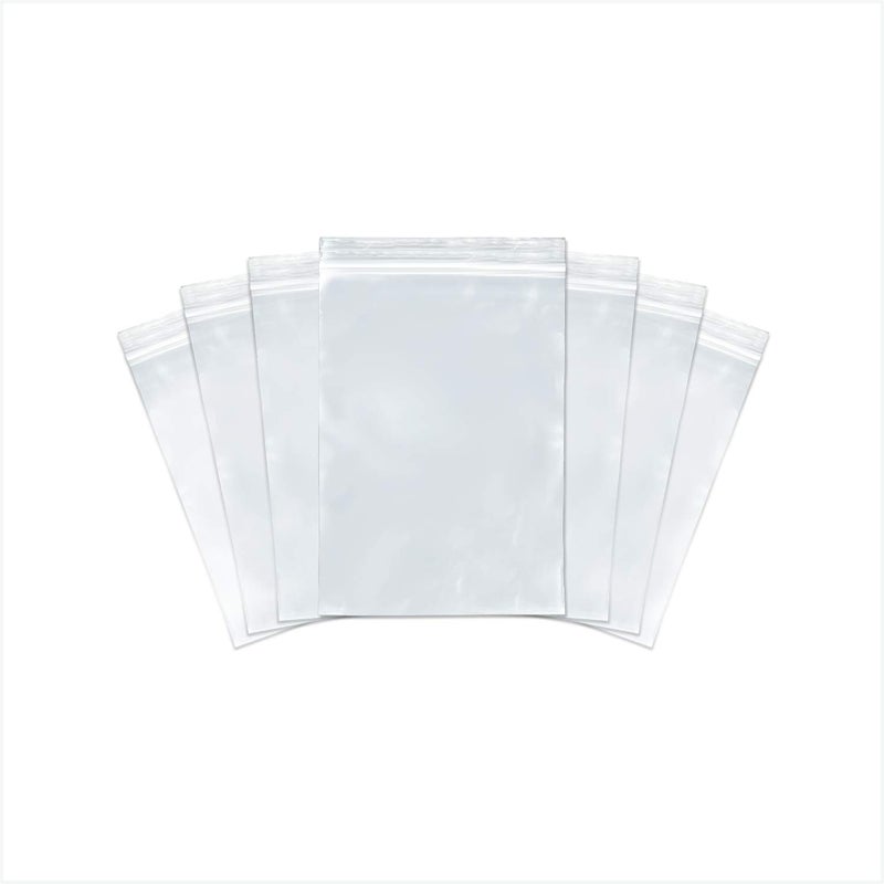 SNL Quality Zipper Lock Reclosable Clear Disposable Plastic Bags, Heavy Duty | 4" X 6" - 4 MIL - 100 Bags