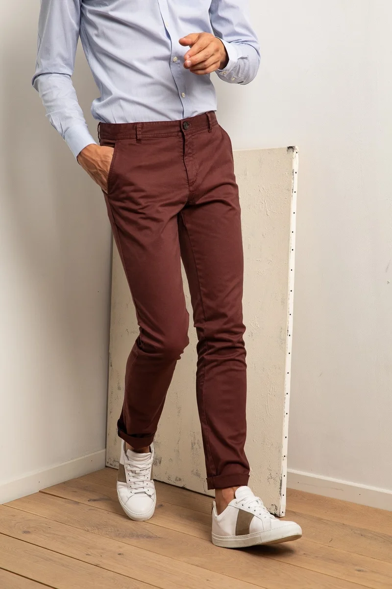 Jaqk Walter Burgundy Trousers