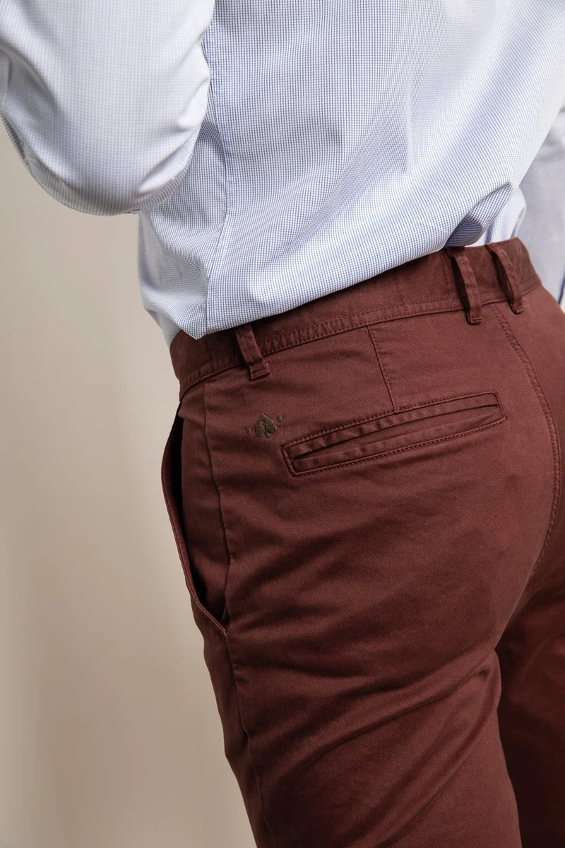 Jaqk Walter Burgundy Trousers