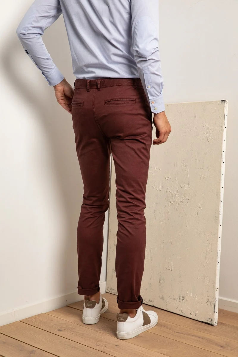 Jaqk Walter Burgundy Trousers