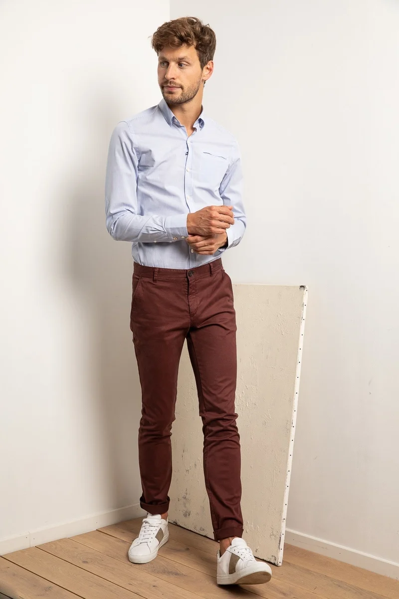 Jaqk Walter Burgundy Trousers