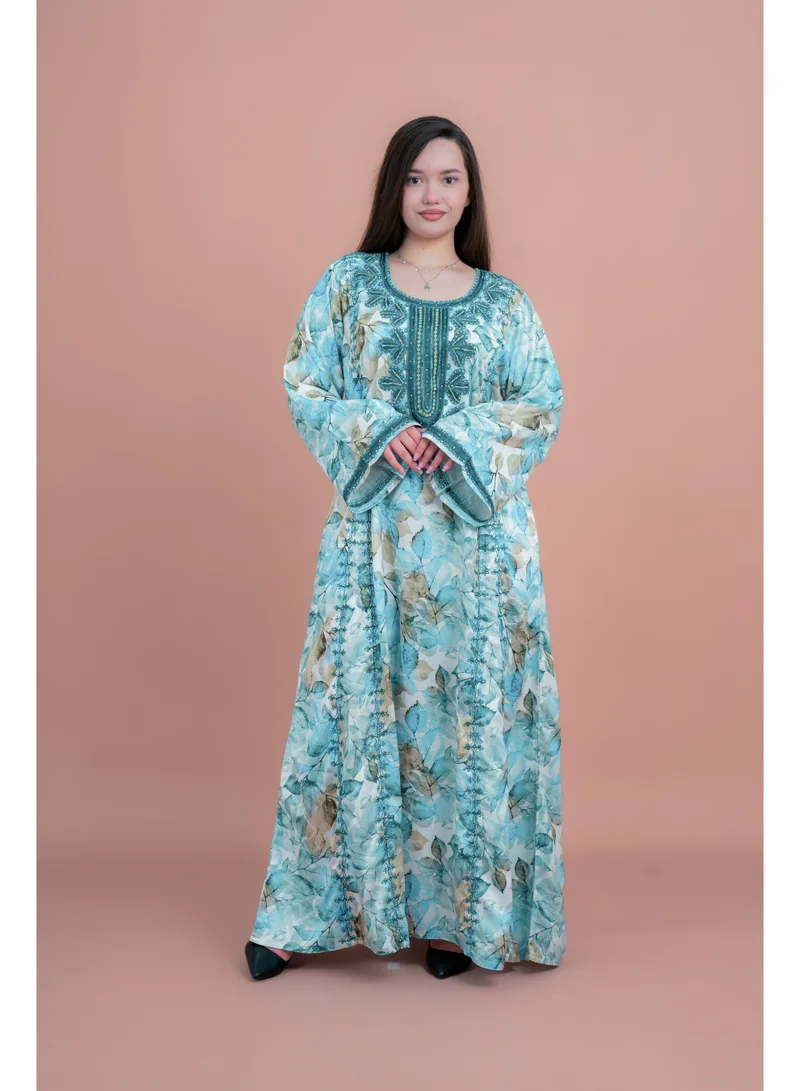 IKKXA Modern Embroiderd Jalabiya