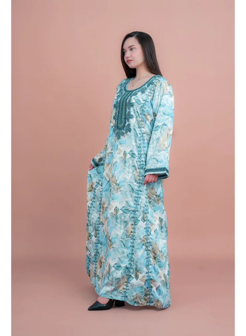 IKKXA Modern Embroiderd Jalabiya