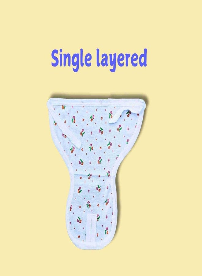 Noniu new born Baby's Cotton Cloth Diapers/Langot/nappy U Shaped Reusable & Washable Nappies for Newborns & Infants - Unisex, Soft & Breathable, Pack of 10 (Multicolor Prints) - Image 3