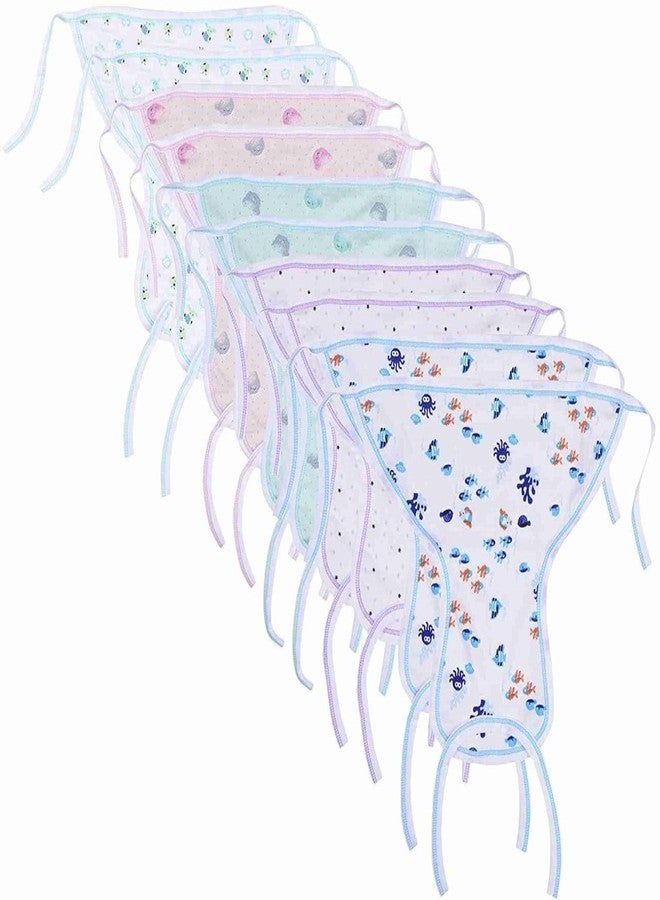 Noniu new born Baby's Cotton Cloth Diapers/Langot/nappy U Shaped Reusable & Washable Nappies for Newborns & Infants - Unisex, Soft & Breathable, Pack of 10 (Multicolor Prints) - Image 5