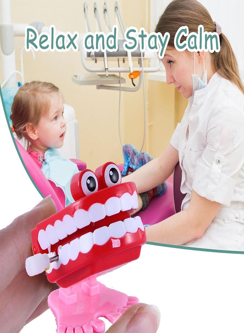 GGOOT Wind Up Toy Wind Up Teeth Walking Babbling Teeth Chattering Teeth Fun Desktop Decor Wind Up Chomping Walking Teeth Office Toy Dentures for Children Novelty Party - Image 5