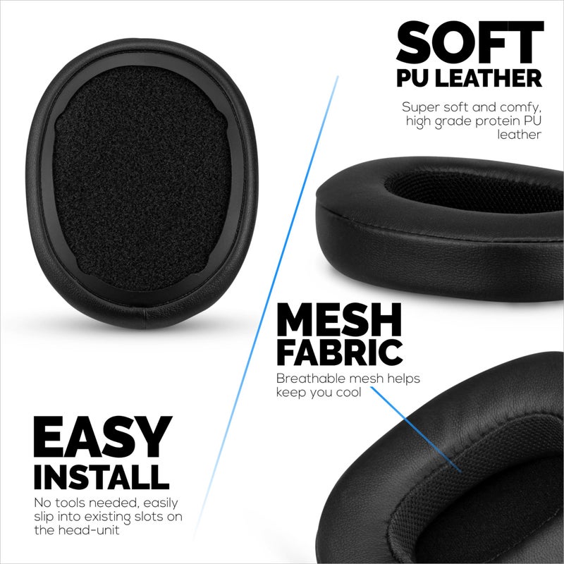 BRAINWAVZ Upgraded Earpads for Skullcandy Crusher Evo, Crusher Wireless, Hesh ANC & More | Enhanced Comfort & Sound Isolation | Black, by Brainwavz - Image 3