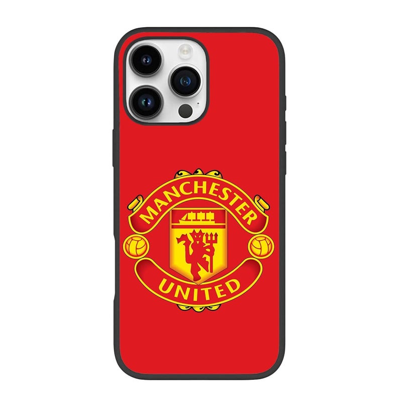 Silk Route Manchester United England FootballSoccer Club Design Mobile Back Cover for Apple iPhone 14 Pro Max Multicolor
