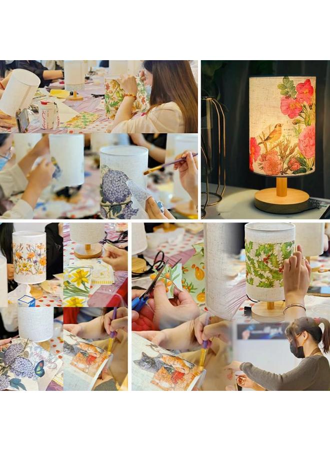Mother's Day Butterfly Gubat Handmade Table Lamp Diy Material Group Building Activity Butterfly Bone Bat Diy Night Light-Color:Mengdong Paradise (full Set Of Material Package)  - Image 5