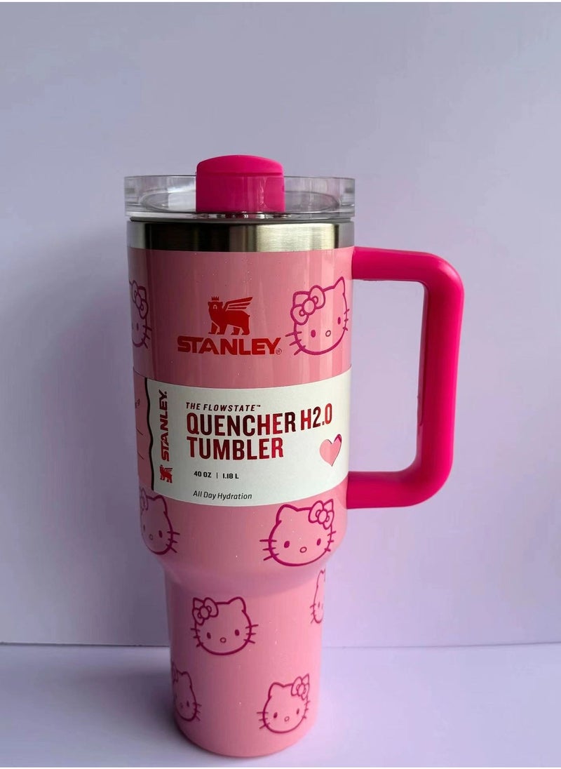 Stanley Quencher H2.0 Stainless Steel Vacuum Insulated Tumbler with Lid and Straw for Water, Iced Tea or Coffee, Smoothie and More,  40oz/1.18L - Image 3