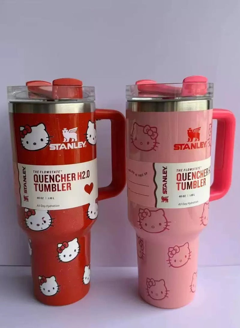 Stanley Quencher H2.0 Stainless Steel Vacuum Insulated Tumbler with Lid and Straw for Water, Iced Tea or Coffee, Smoothie and More,  40oz/1.18L - Image 4