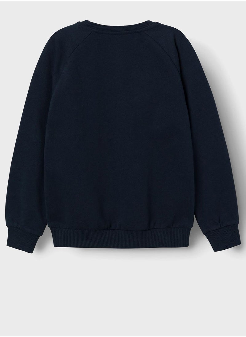 NAME IT - Kids Text Print Sweatshirt - Image 1