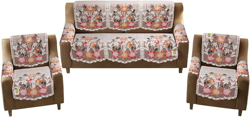Yellow Weaves 5 Seater Sofa and Chair Cover Set with 6 Arms Cover (Pack of 12) - Image 1