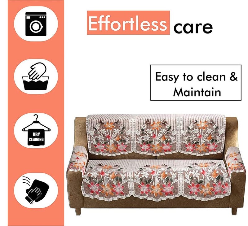 Yellow Weaves 5 Seater Sofa and Chair Cover Set with 6 Arms Cover (Pack of 12) - Image 3