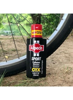 Alpecin CTX Sport Men's Caffeine Shampoo 8.45 fl oz (Pack of 3), with Biotin, Niacin, Castor Oil, Taurine, Healthy Micronutrients, Natural Hair Growth, Hair Thickening, Thinning Hair, Active Lifestyle 