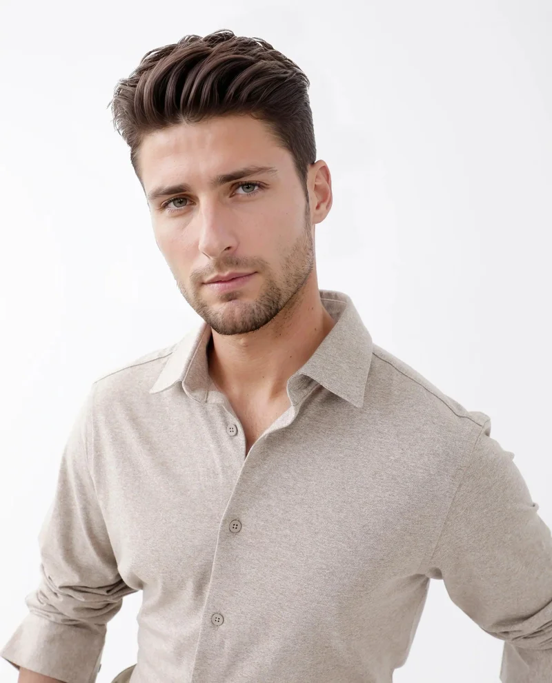 Rare Rabbit Men's Regular Fit Solid Shirt