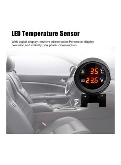 نيبمينينت جهاز رقمي لقياس درجة حرارة المياه للسيارة بتصميم دائري وإضاءة LED  - Image 5