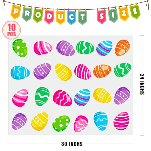 CUDICY Easter Bags 10pcs Large Cellophane Bags 24x30 Inch Cellophane Wrap for Gift Baskets Clear Plastic Gift Wrapping - Image 3