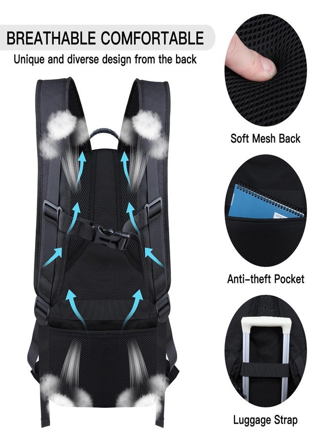حقيبة ظهر للسفر من أنترك، حقيبة ظهر للكمبيوتر المحمول مقاس 18.4 بوصة للرجال والنساء مزودة بمنفذ USB، سعة 55 لترًا، مضادة للسرقة ومقاومة للماء، مناسبة للعمل والدراسة، معتمدة من إدارة أمن النقل الأمريكية (TSA)، لون بنفسجي - Image 2