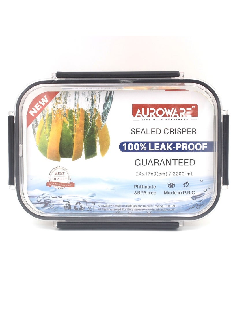 Auroware Auroware 9 Piece 2.2L (2200 ml) Set Food Storage Container Organizer Sealed Crisper Leak Proof, Diswasher safe, BPA-Free, Shatter Resistance, Phthalate-free for kitchen  - Image 3