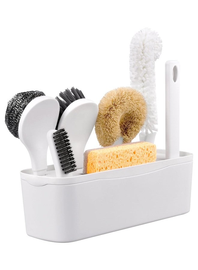 ZimiTeda 7 Pack Kitchen Cleaning Dish Brush Set with Storage Box for Pan Bottle - Image 1