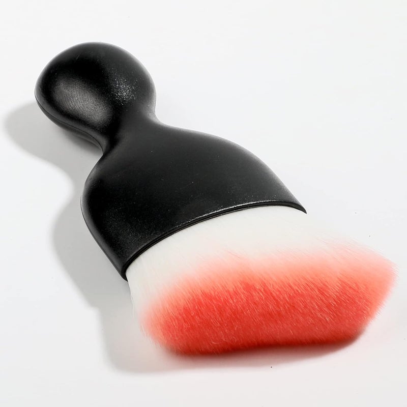AOCISKA Car Interior Detailing Brush,Soft Bristle Cleaning Brush Car Detailing Brush Dusting Brush,Car Interior Cleaning Tool,Auto Detail Brush Car Dash Duster Brush (Black&Pink) - Image 1