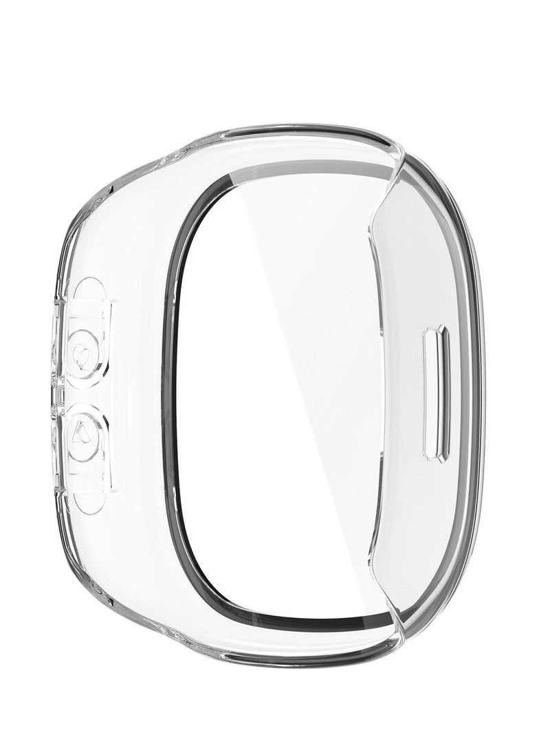 Case Compatible with Fitbit Ace LTE PC + Screen Tempered Film Integrated/ Anti-Fall/ Watch Cover Compatible with Fitbit Ace LTE (Transparent) - Image 4
