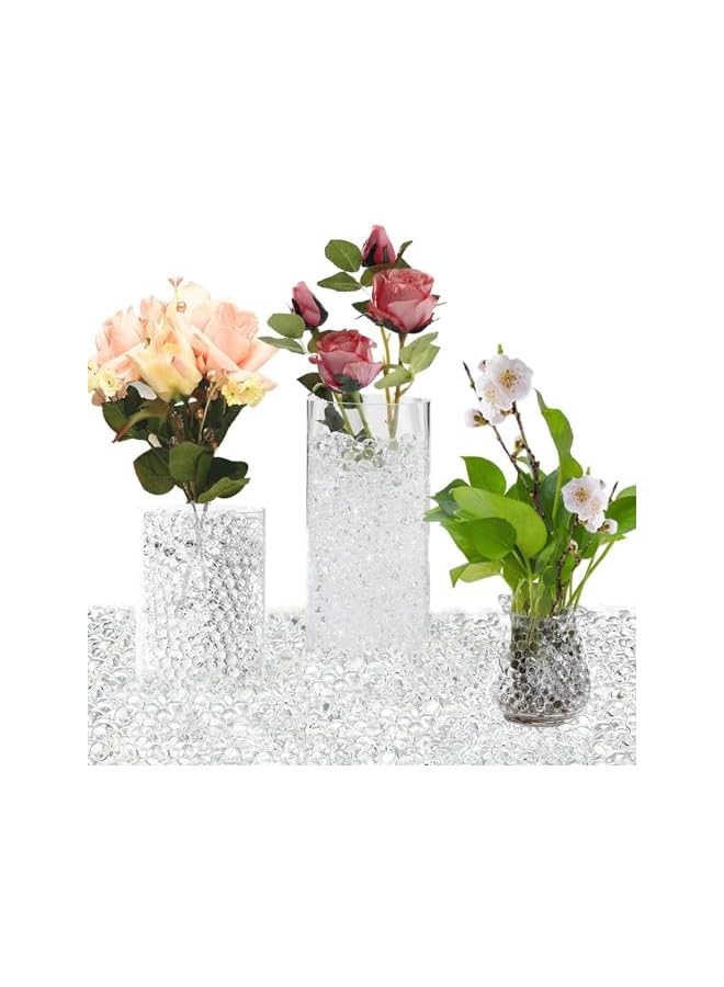 The Bros خرز هلامي من الجل المائي الشفاف، ركيزة زراعة بدون تربة، طين كريستالي، لتنسيق الزهور، حشو مزهرية، مركز زفاف، زينة زهور احتفالية ((شفاف 20000 حبة)) - Image 2