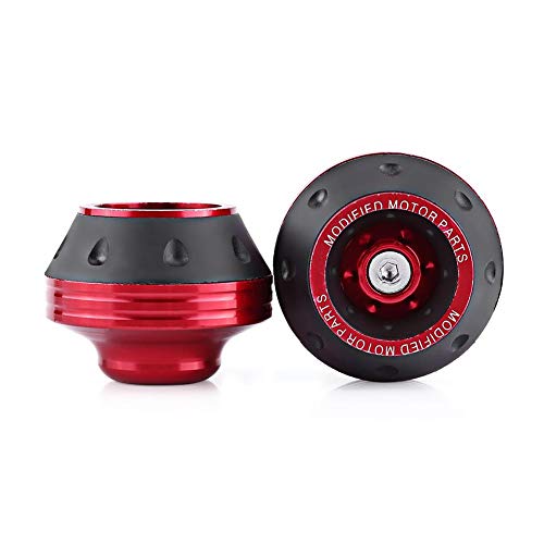 Keenso حماية إطار شوكة أمامية، كينسو CNC ألومنيوم لحماية إطار شوكة العجلات لمعظم الدراجات النارية والدراجات البخارية (أحمر) - Image 1