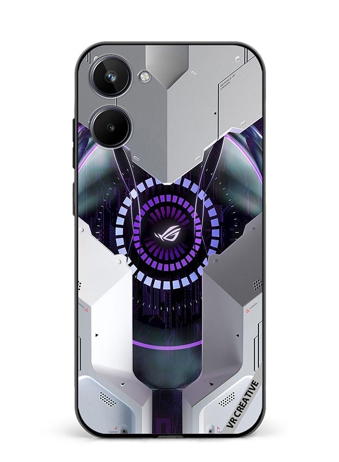 VR CREATIVE Protective Case Cover For Realme 10 Republic Of Gamers Logo Design Multicolour - Image 1