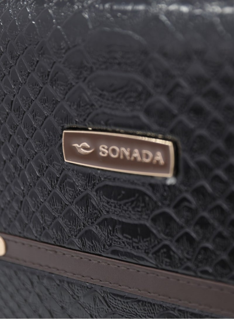 SONADA Premium Travel Set — Sonada Hardside Luggage Trolley Bag 3 Pcs Set (Black, 20″/24″/28″) - Image 4