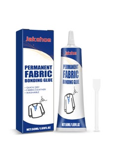 Transparent Waterproof Fabric Glue for Clothes – Heat & Wash Resistant Adhesive for Denim & Textiles with Scraper Too