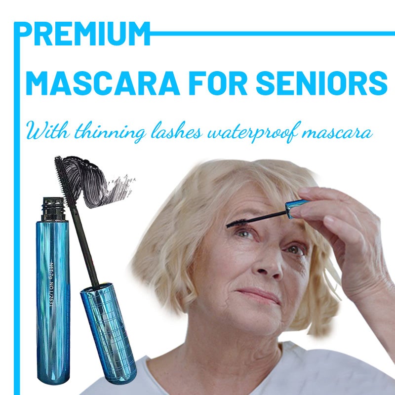fupah Mascara for Older Women 60 Plus, Mascara for Women over 60 with Thinning Lashes, Waterproof Hypoallergenic Tubing Mascaras Black Volume and Length for Sensitive Eyes (1 Pack) - Image 2