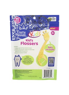 GuruNanda GuruNanda, Kids, Kid's Flossers, Ages 3+, Mixed Berries With Flouride, 90 Floss Picks  - Image 2